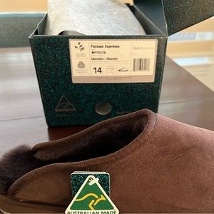 Men’s Big and Tall!  EMU Australia Size 14 Platinum Esperence in Chocolate.